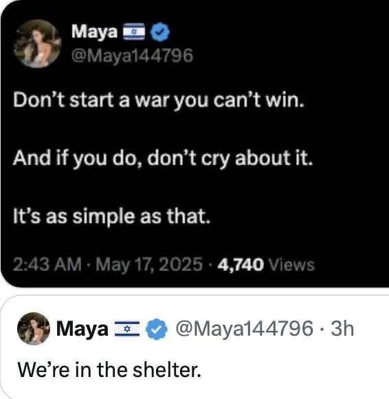 MMashravi's tweet photo. @Maya144796 Lol jew bic https://t.co/PEU9ZqWotO