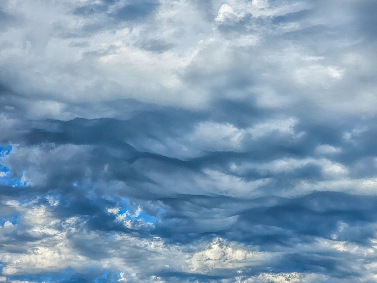 roxsand's tweet image. Some undulatus asperatus cloud action happening above Lake Possum Kingdom in Texas right now!