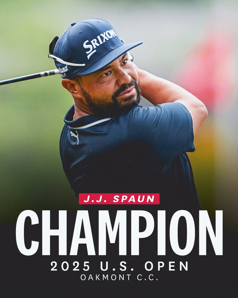 THE LONE SURVIVOR AT OAKMONT 🏆

J.J. Spaun is the champion of the 125th U.S. Open.