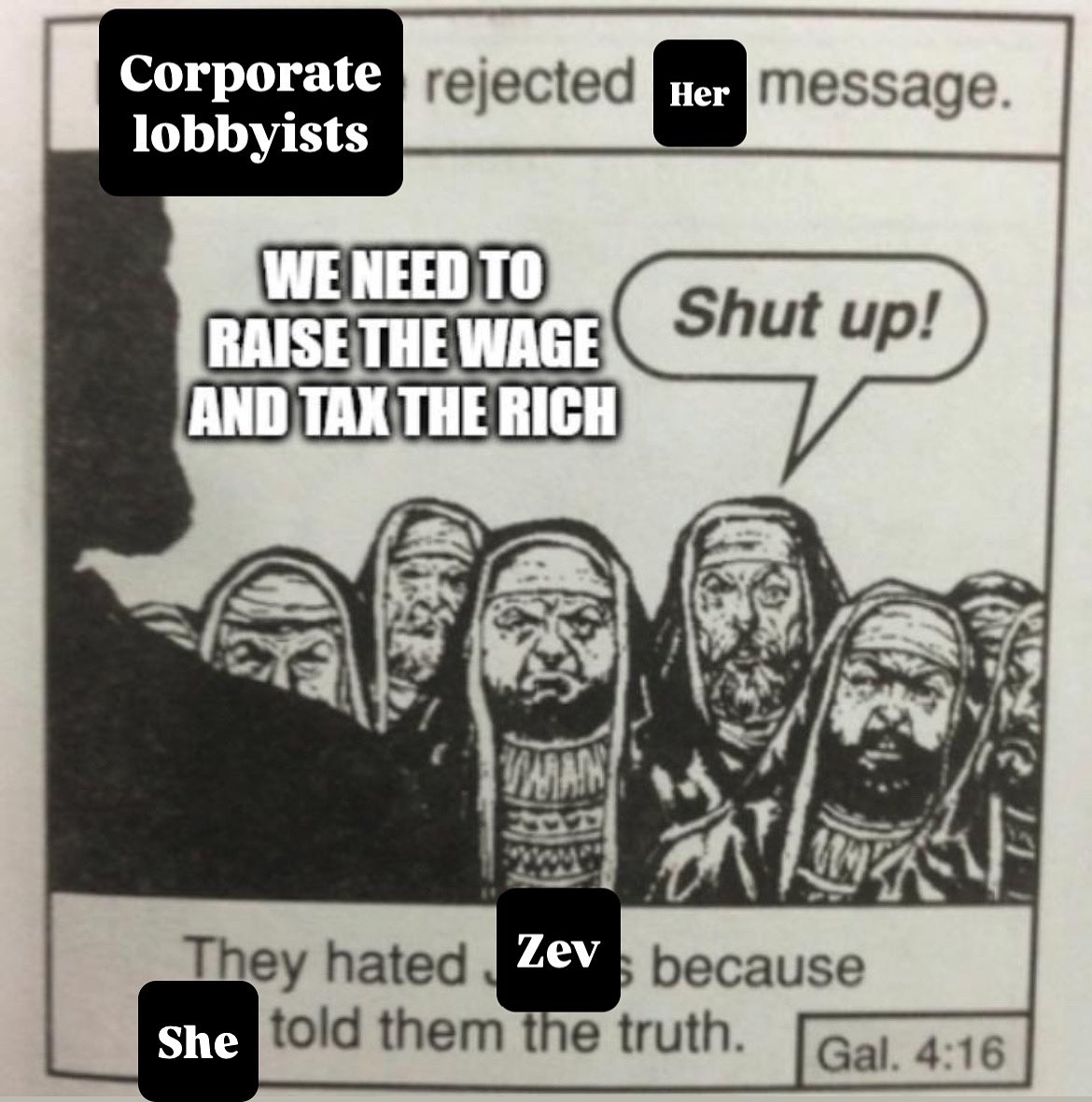 zevfortacoma's tweet image. Corporate lobbyists are in the business stomping out anything that hurts the bottom lines of the billionaires they represent. That’s why they’re funding politicians like my opponent.
We need representatives who are ready to put the interests of working people first!