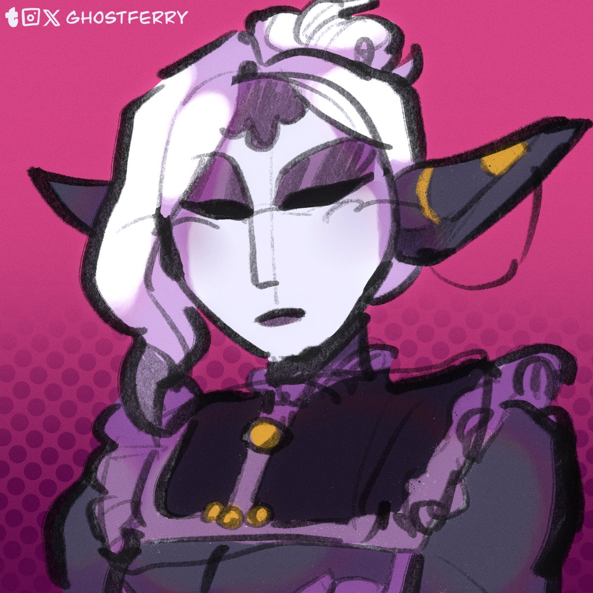 ghostferry_'s tweet image. Tried out another procreate brush #legendsofavantris #edgeofmidnight