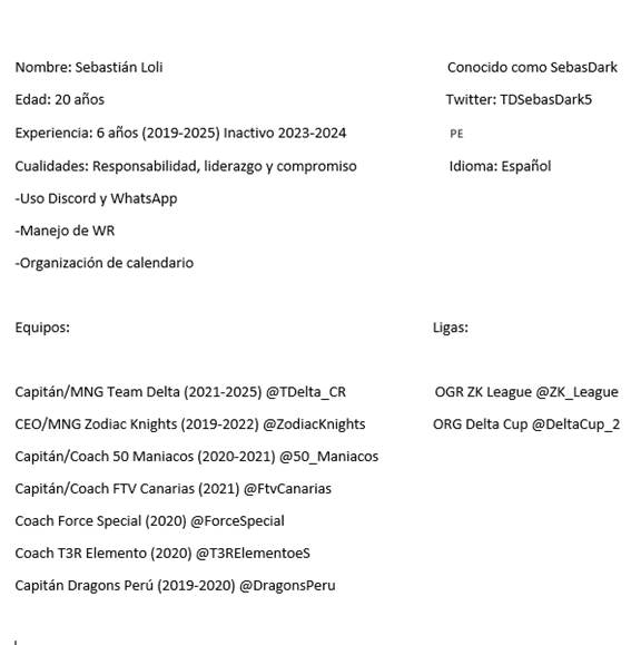 Tras finalizar mi contrato con Team Delta 
Ando F/A para ejercer el rol de Capitán/Manager en algún equipo competitivo de Clash Royale ⚔️ 

Adjunto mi cv
Se agradece ❤️ y 🔄