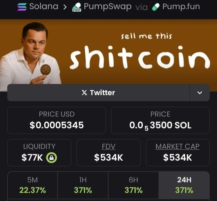 Alphaloot_'s tweet photo. #shitcoin launched from $29K to $534k that's 18x!  Return 😤💵
Only the real ones caught this in the TG.
We’re just getting started — join now! 🚀💬
Ca:4QsC73zvPhut3acf61kXgvMFCsauJb1FxGUBorwvpump
#shitcoin
#solana
#pumpswap https://t.co/EbIzqNOBqy