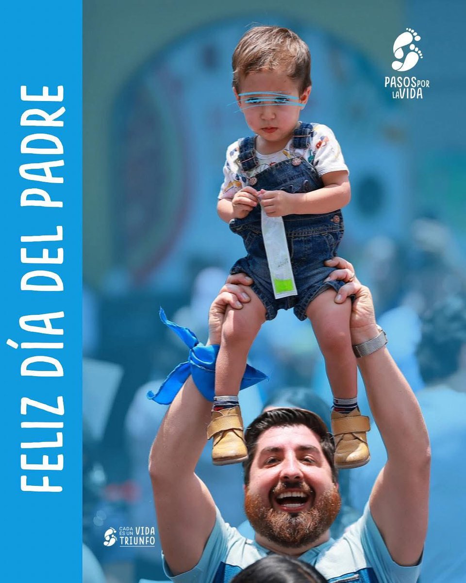 Felicidades a todos los papás que defienden la vida! 
Padres de una nueva generación que replicará su ejemplo. 🩵💙
#Junio #ElMesMasPadre