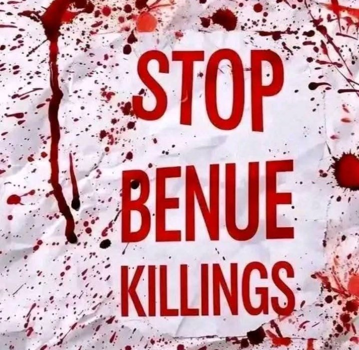 For how long, shall the senseless killings in Benue state continue?

<a href="/officialABAT/">Bola Ahmed Tinubu</a> <a href="/NGRSenate/">The Nigerian Senate</a> <a href="/HouseNGR/">Nigeria House of Representatives</a> <a href="/abati1990/">Reuben Abati</a> <a href="/seunokin/">SeunOkin Channels tv</a> <a href="/ruffydfire/">oseni rufai</a> <a href="/channelstv/">Channels Television</a>  <a href="/OlisaAgbakoba/">Olisa Agbakoba</a> <a href="/OdogwuGNR/">Godwin ROBINSON</a>

#StopBenueGenocide #StopTheGenocideInBenue #stopthemadnessinbenue #Benueisbleeding #benueundersiege