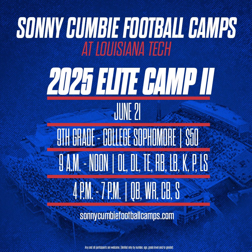 kobe k2 smith (@k2_kobesmith) on Twitter photo This Saturday I’ll be attending <a href="/LATechFB/">LA Tech Football 🏈</a> camp can’t wait ! JR season begins!@JustinApod thanks for the invite!
<a href="/AvoyellesSports/">Avoyelles Mustangs Athletics</a>
<a href="/CenLaPrepsLLC/">Cenla Preps</a>
<a href="/BootBallerz/">Boot Ballerz</a>
<a href="/9_kjones/">Coach Boedy</a>
<a href="/LAFootballMagTV/">Louisiana Football Magazine</a>
<a href="/PrepRedzoneLA/">Prep Redzone Louisiana</a>
<a href="/JeritRoser/">Jerit Roser</a> This Saturday I’ll be attending <a href="/LATechFB/">LA Tech Football 🏈</a> camp can’t wait ! JR season begins!@JustinApod thanks for the invite!
<a href="/AvoyellesSports/">Avoyelles Mustangs Athletics</a>
<a href="/CenLaPrepsLLC/">Cenla Preps</a>
<a href="/BootBallerz/">Boot Ballerz</a>
<a href="/9_kjones/">Coach Boedy</a>
<a href="/LAFootballMagTV/">Louisiana Football Magazine</a>
<a href="/PrepRedzoneLA/">Prep Redzone Louisiana</a>
<a href="/JeritRoser/">Jerit Roser</a>