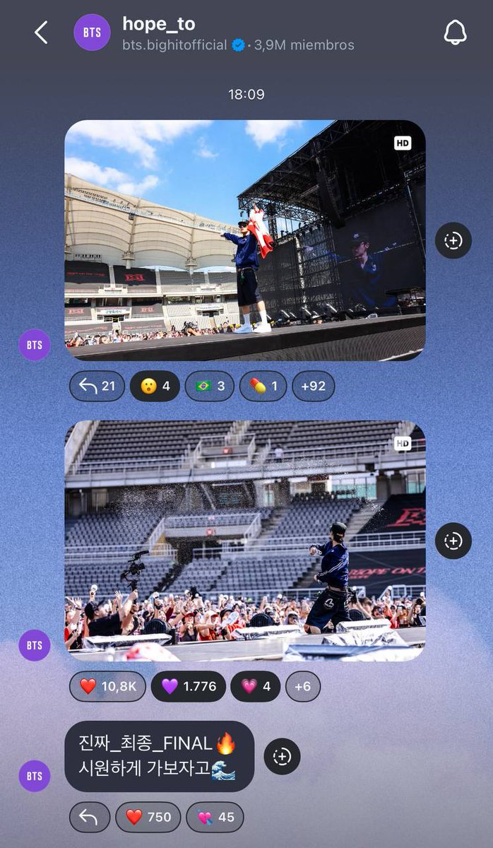 Fany_727's tweet image. Actualización del canal #HopeTo de BTS en Instagram | 250614

💜: Realmente_final_FINAL🔥
Vamos de una manera genial🌊

Link del canal: instagram.com/channel/AbYmW6…

#BTS #ARMY #Hope_To #JHOPE