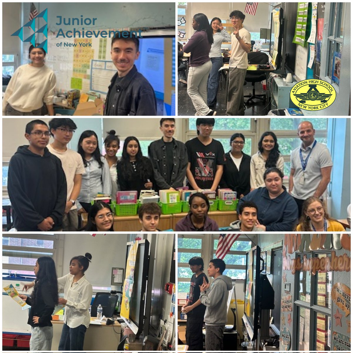 On May 29, AHS students visited PS 199 to teach financial literacy through the Junior Achievement Program! They led interactive lessons and games, and were proudly welcomed as “high school heroes.”

<a href="/JrAchievPrmga/">JuniorAchievement</a> #aviation #aircraftmaintenance