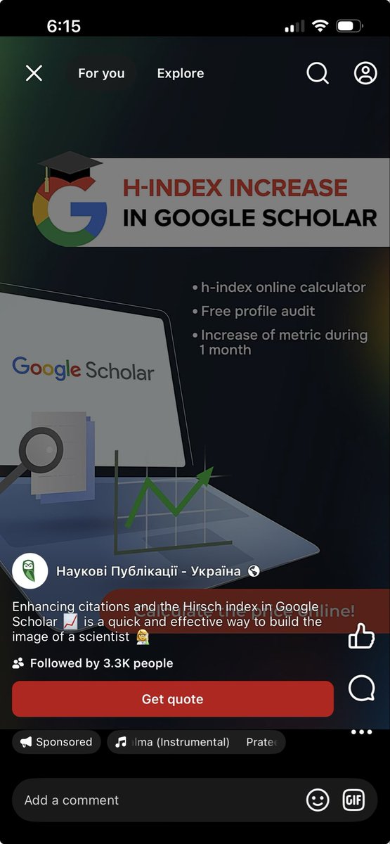nidishv's tweet photo. I saw a Facebook ad for Indian music. This method of building research credentials is inappropriate for academic jobs, tenure, or EB-1 immigration and could lead to #Immigration or #academic fraud! They are offering publication options too! @USCIS @StateDept #greencard #eb1a https://t.co/ep1KkwlKvM