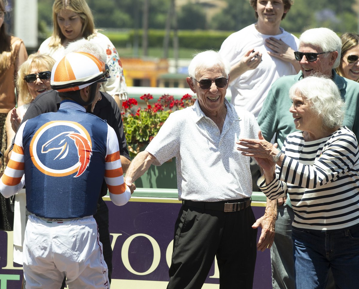 Thoroughbred Owners of California (@toc_racing) on Twitter photo Congratulations, MISS MEAGHER
<a href="/santaanitapark/">Santa Anita Park</a> R3, 6/15/25
Owner: <a href="/lrfracing/">Little Red Feather Racing</a> & <a href="/Marsha_Naify/">Marsha Naify</a>
Trainer: <a href="/PhilDamato11/">Philip D'Amato</a>
Jockey: <a href="/Antonio1Fresu/">Antonio Fresu</a> Congratulations, MISS MEAGHER
<a href="/santaanitapark/">Santa Anita Park</a> R3, 6/15/25
Owner: <a href="/lrfracing/">Little Red Feather Racing</a> & <a href="/Marsha_Naify/">Marsha Naify</a>
Trainer: <a href="/PhilDamato11/">Philip D'Amato</a>
Jockey: <a href="/Antonio1Fresu/">Antonio Fresu</a>