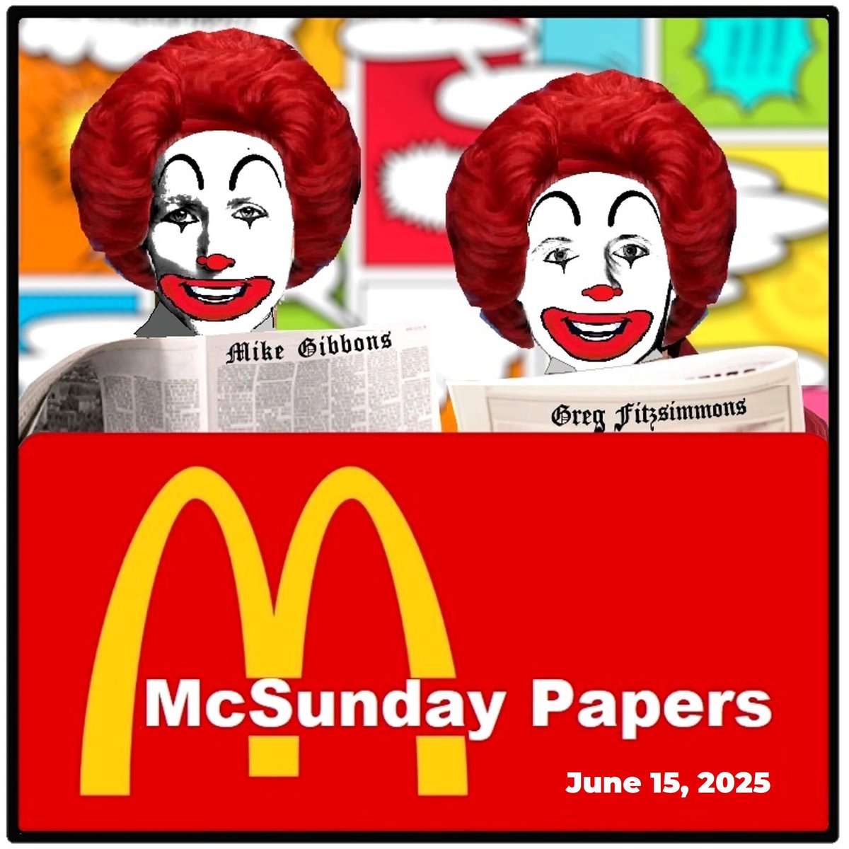 Happy Father’s Day! (unless you are a dad with a bad driving record, or a dad in a tornado region or a dad who called the cops while at a strip club harassing a dancer). We also say goodbye to a couple of greats.

Listen 👇
bit.ly/SundayPapersPod

Watch 👇
