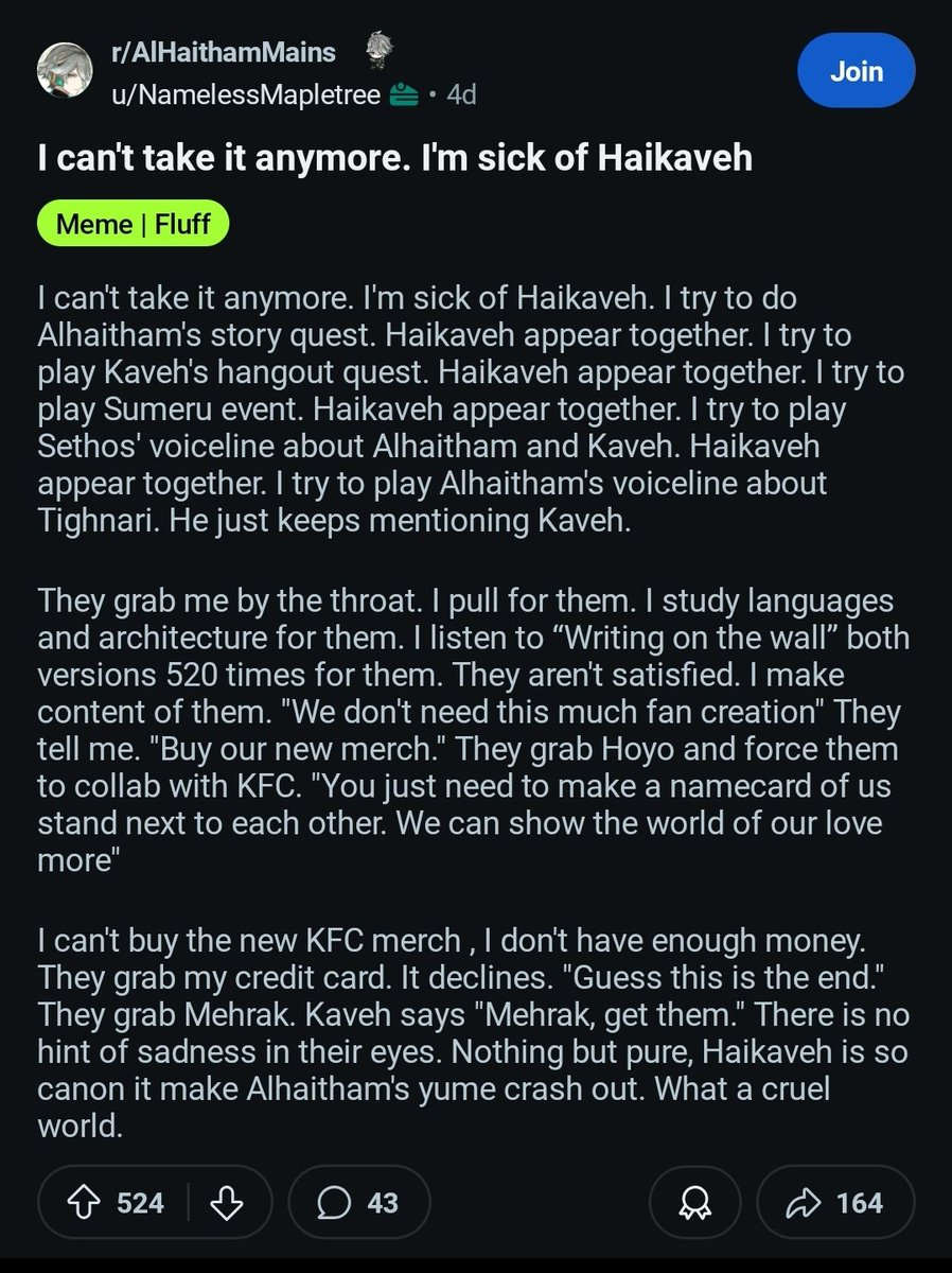 moth_eclipse's tweet image. Amazing things happening over at Alhaitham Mains rn