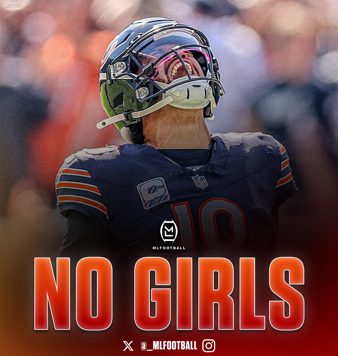 NEWS: Chicago #Bears star quarterback Caleb Williams was not interested in girls as a kid.

Caleb was too locked into football.

In 7th grade, at night, a girl asked him to call her, and Caleb told her, “I’ve got to train.”

“That brought a tear to my eye,” Caleb’s father said.
