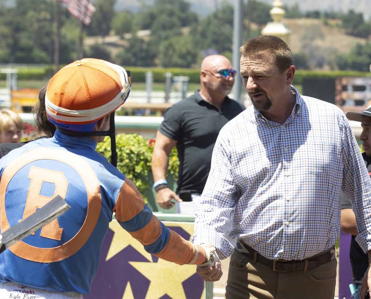 Thoroughbred Owners of California (@toc_racing) on Twitter photo Congratulations, DOUBLE CAPPUCCINO
<a href="/santaanitapark/">Santa Anita Park</a> R4, 6/15/25
Owner: <a href="/RepoleStable/">Repole Stable</a>
Trainer: <a href="/mwmracing/">Michael W. McCarthy</a>
Jockey: <a href="/FreytheF/">Kyle Frey</a> Congratulations, DOUBLE CAPPUCCINO
<a href="/santaanitapark/">Santa Anita Park</a> R4, 6/15/25
Owner: <a href="/RepoleStable/">Repole Stable</a>
Trainer: <a href="/mwmracing/">Michael W. McCarthy</a>
Jockey: <a href="/FreytheF/">Kyle Frey</a>
