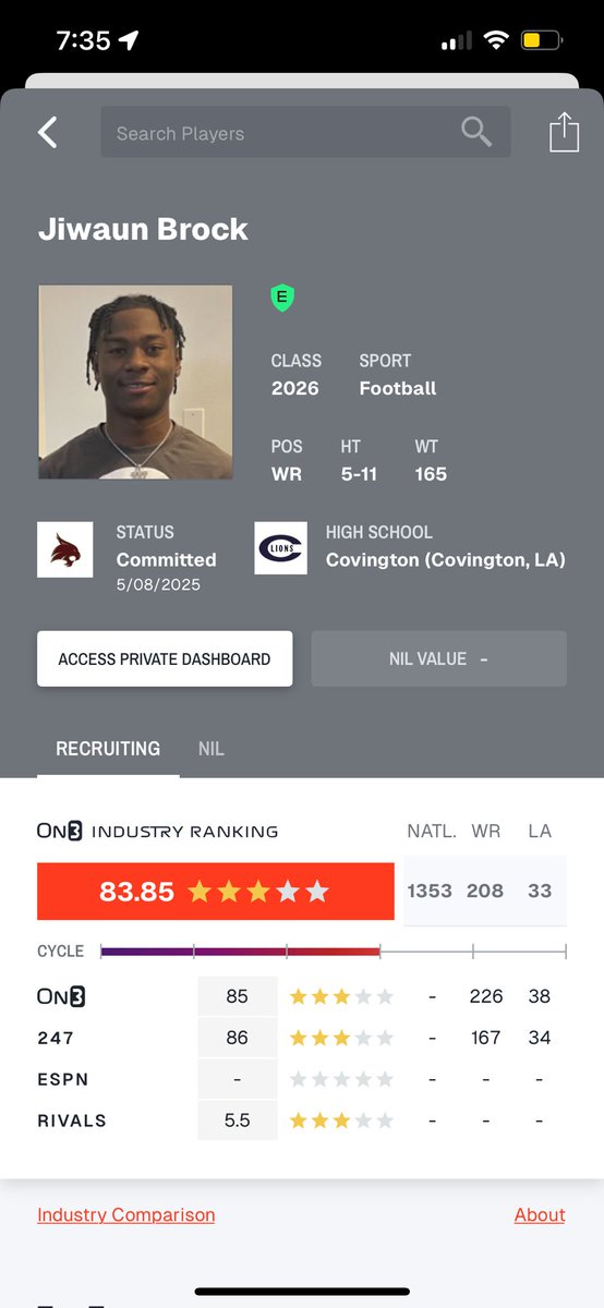 Jiwaun “headtap ” brock (@jiwaun14) on Twitter photo 4th star loading , need it a lot more to prove . Weon did nothing yet !!
<a href="/JeritRoser/">Jerit Roser</a> <a href="/TomLoy247/">Tom Loy</a> <a href="/samspiegs/">Sam Spiegelman</a> <a href="/adamgorney/">Adam Gorney</a> <a href="/sixstarfootball/">Six Star Football | PLUS+</a> <a href="/gabrieldbrooks/">Gabe Brooks</a> 4th star loading , need it a lot more to prove . Weon did nothing yet !!
<a href="/JeritRoser/">Jerit Roser</a> <a href="/TomLoy247/">Tom Loy</a> <a href="/samspiegs/">Sam Spiegelman</a> <a href="/adamgorney/">Adam Gorney</a> <a href="/sixstarfootball/">Six Star Football | PLUS+</a> <a href="/gabrieldbrooks/">Gabe Brooks</a>