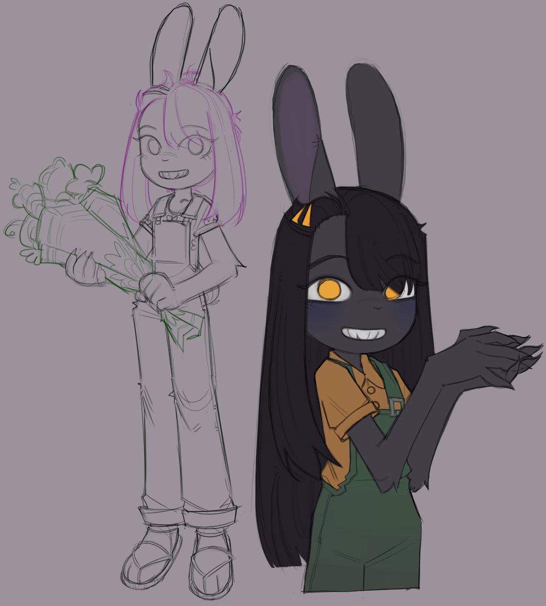 Overdue design revamp attempt for Bea. 💛🐇