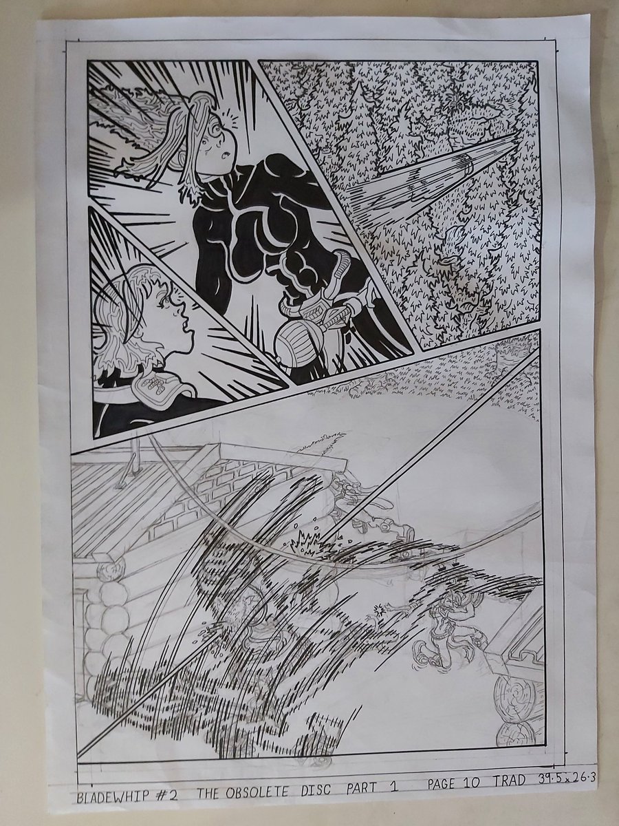 ArtCraike's tweet image. Another work in progress pic.
(My computer just died, thankfully I can still do artwork the old fashioned way)...
#workinprogressart #comicbookart #mangaart #indiecomics