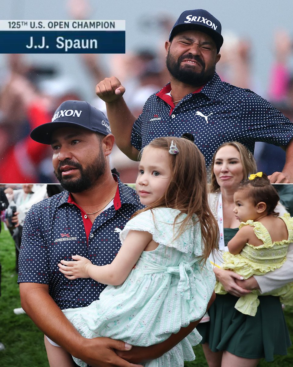 Nothing like winning your first-ever major title in front of your family on Father's Day ❤️