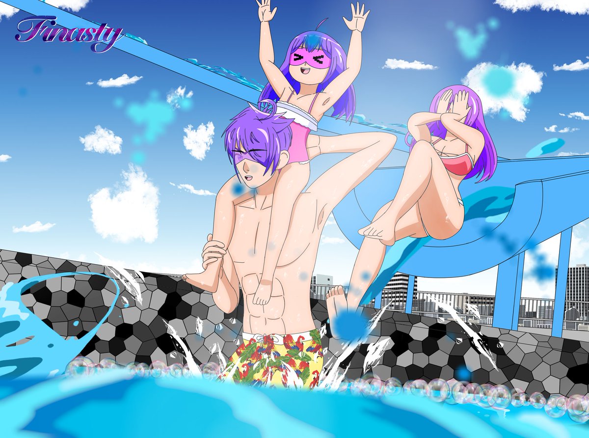 Enjoy summer with parent
#newgrounds #art