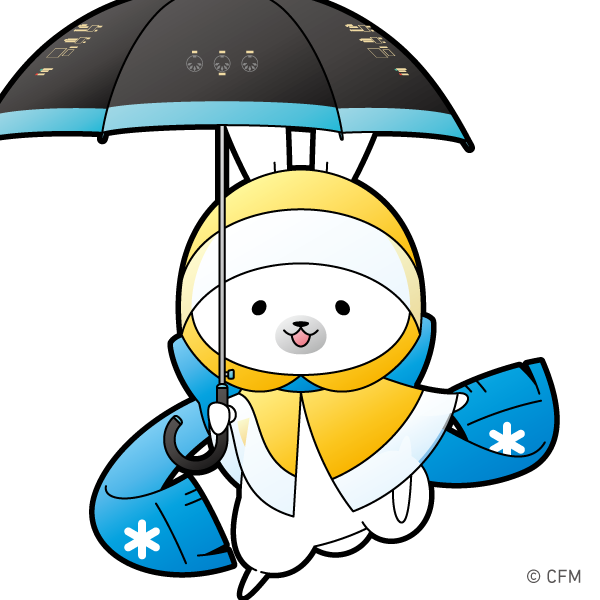 「うさ!月曜日うさ! そろそろ梅雨の時期になってきたみたいうさね。北海道は梅雨が無」|ラビット【公式】ユキネのイラスト