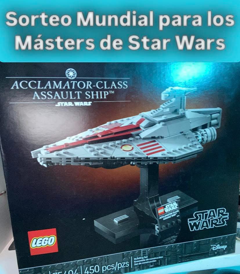 🚨SORTEO PARA LOS MÁSTERS DE STAR WARS 🚨

🎖️Rifamos el NUEVO LEGO Crucero Clase Acclamator  de la guerra de los clones 👌
👍Like &amp; COMPARTIR esta Publicación 
🏃‍♂️Seguir a aquí en y en Facebook <a href="/SombradeImperio/">Sombra del Imperio #StarWars</a> 
💬 Etiqueta dos amigos 
🌎Rifa Mundial 
📅Finaliza el 29 de Junio