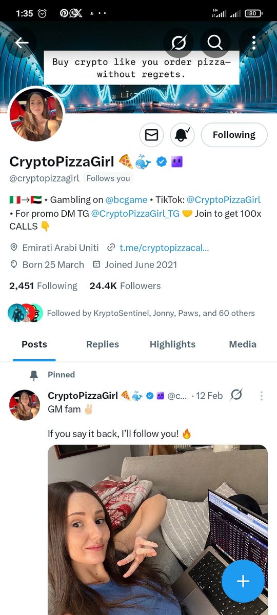 Gm <a href="/cryptopizzagirl/">CryptoPizzaGirl 🍕🐳</a>
My favourite later followed me ,I'm greatful and happy 
I will love to make out Time let's talk my mentor.y