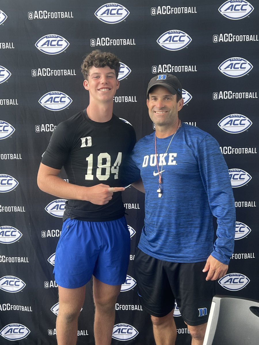 bodespence10's tweet image. Thankful for the great camp and hospitality at @DukeFOOTBALL today! Campus is beautiful and I can’t wait to be back! #GoDuke @Zerbe_Duke @CoachCamClark @coachbrewha @Coach_MannyDiaz @EPHSRecruiting @RecruitGeorgia @RustyMansell_ @ChadSimmons_ @VanSpence10 @JohnGarcia_Jr @Elite11