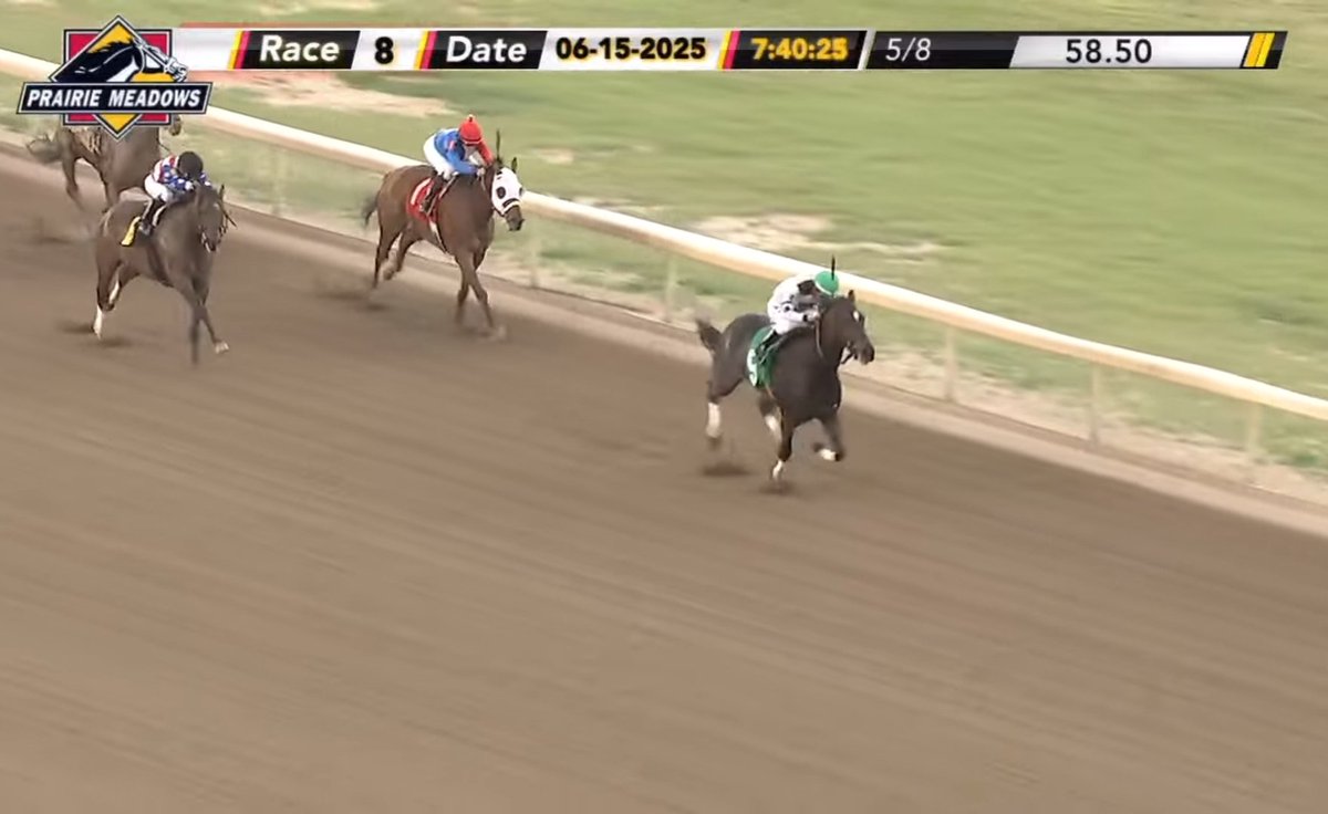 Skalkaho becomes seventh two-time winner of the meet with his victory in Sunday's eighth ... <a href="/kevinj_roman/">Kevin Roman</a> up for Tanner Tracy's Black Oak Farm.