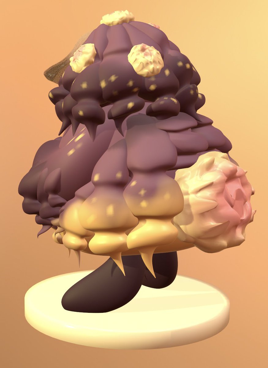 echoBsilly's tweet image. sculpted a few au Click Clacks over the weekend! First up, @/sootnuki and @/gallusgalluss’ (both on tumblr) God of Grief AU Clicky 🥀 #GreatGodGrove