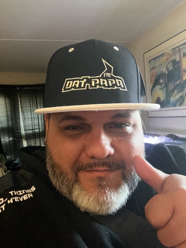 ImDatPapaBrand's tweet photo. Happy Father's Day &amp; MANY THANKS To "Dat Papa" GZ! 😘💞💝 My NeeZee! Fo SheeZee! For All Your Support!

Rockin' Our CUSTOM-MADE @imdatpapabrand Embroidered Snapback Hat! @imdatpapabrand Looks Good On You! 😍 REPRESENT! REPRESENT! 💪🏼

DM/IM @imdatpapabrand For CUSTOM-MADE ORDERS https://t.co/SbFczlwwD3