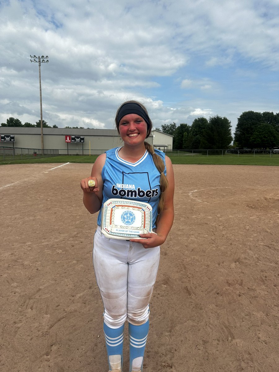 Indiana Bombers 18u Osborne (@18uosborne) on Twitter photo Congrats to <a href="/CatherineTrebl1/">Catherine Trebley</a> for player of the game! This girl is one tough player - making plays even when getting hit with foul balls! She batted .417 for the weekend and was perfect in the field. Congrats to <a href="/CatherineTrebl1/">Catherine Trebley</a> for player of the game! This girl is one tough player - making plays even when getting hit with foul balls! She batted .417 for the weekend and was perfect in the field.