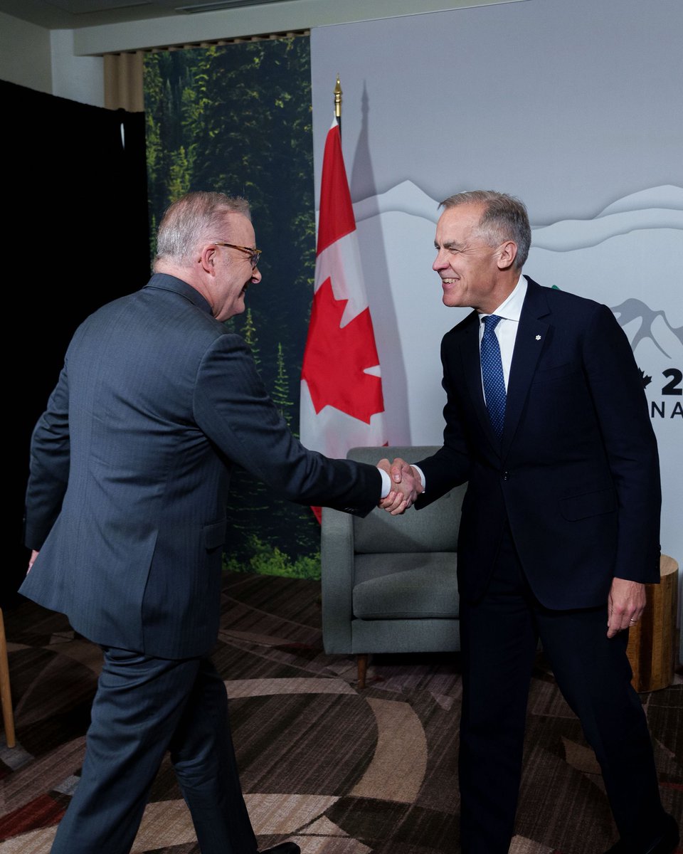 Shared values. Long term allies. True friends.

Australia and Canada know we’re stronger when we work together. That’s how we create opportunity and support security in the world.

It’s what leaders will be working on at the G7 meeting over coming days. 

Thank you for the very