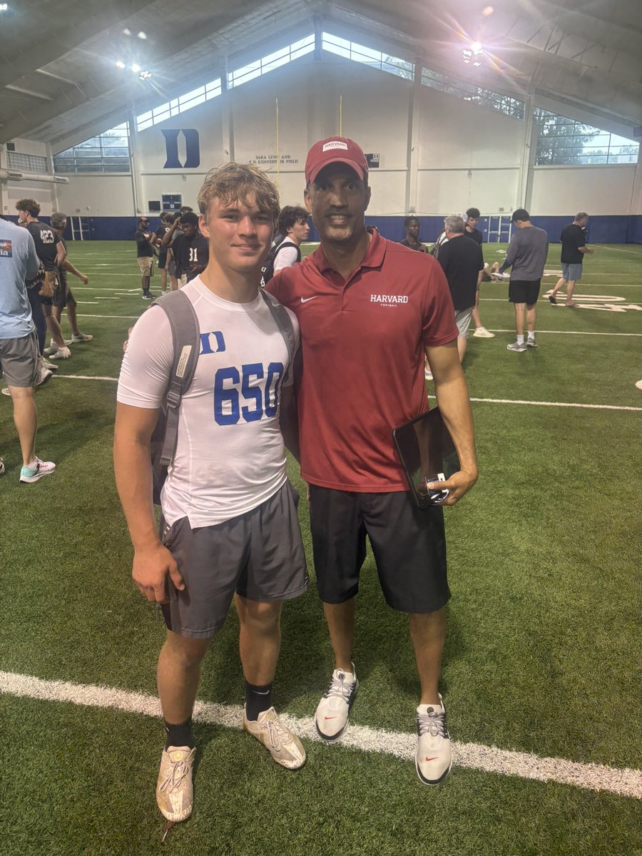 ColtonBogan's tweet image. Thank you @DukeFOOTBALL for hosting the duke academic mega camp. I had a great time getting to better my craft! I am very grateful for some amazing conversations with @coach_craw @CoachShaneMonty @MCthedc and @AlexKurtzYale!
@Prov_Football @Coachward1 @CoachOsbey @David_Hickson