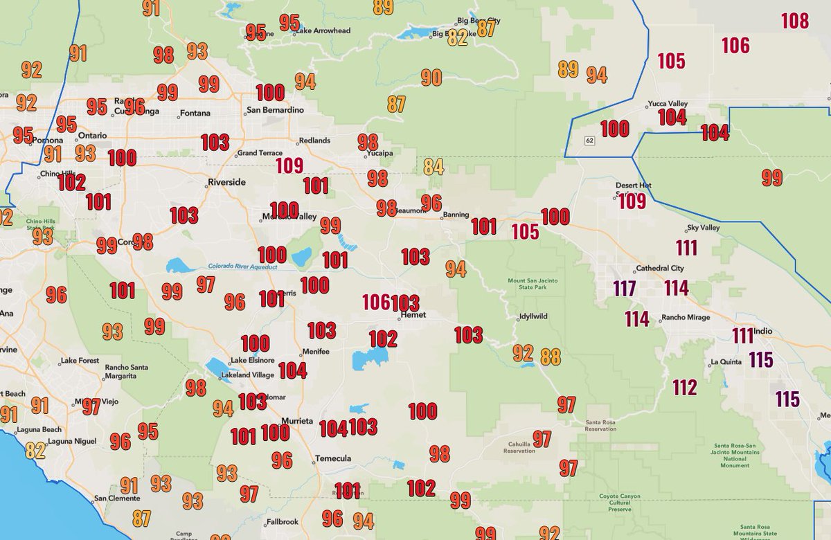 It was a bit toasty out there today! We definitely felt the heat here at the office when it reached 92F, still quite a bit cooler than our friends to the east. A few spots, especially the Coachella Valley, saw their hottest day of the year so far! 

How did you stay cool today?