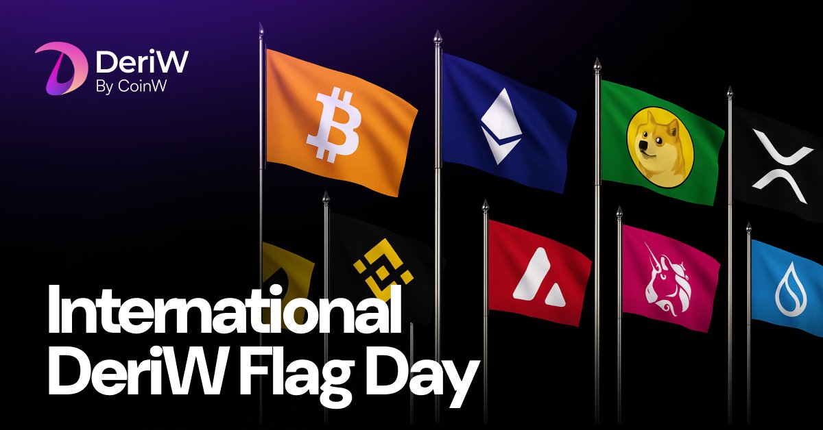 DeriWOfficial's tweet photo. 🧵1/ Ready to wave your creativity high? 🎨🏁

In celebration of International Flag Day, we're launching the #FlagMyToken design challenge on DeriW!
Design a flag. Trade your token. Win rewards. 💰
Here’s how to join👇
#DeriW #FlagMyToken https://t.co/cLMnoBYE8E