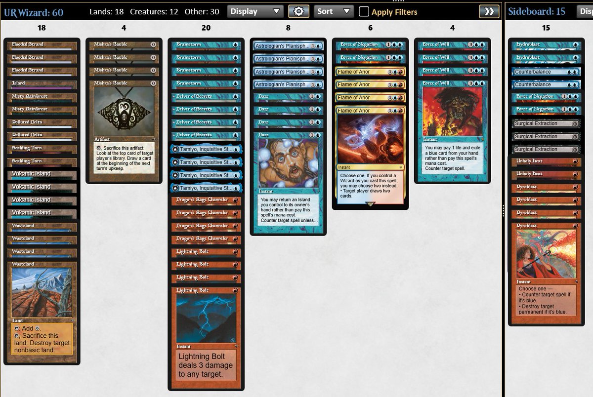 Saw this interesting list on goldfish and instantly got a trophy with it. Wizard shell definitely has its potential but missing ponder seems wrong here cuz you don't have socery in ur deck. #MTGlegacy