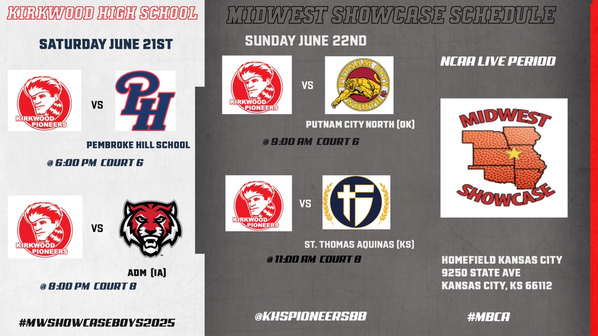 Gearing up for a big week of ball!!
<a href="/MW_Showcase/">Midwest Showcase</a>  #WTW #KHSPioneers