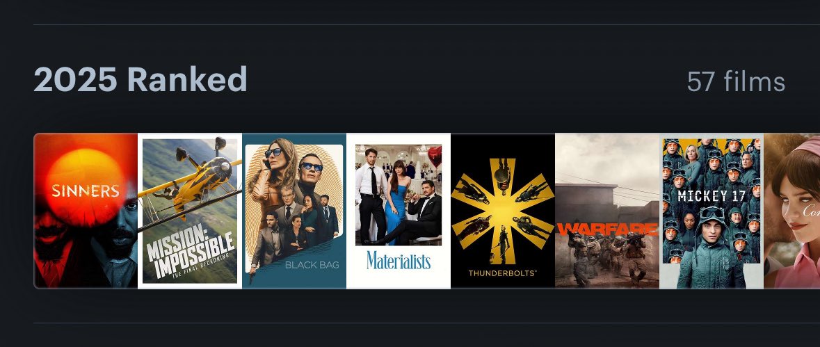 Control__Zee's tweet photo. 57 Films this year 🎥 https://t.co/g8CpKJ50oE