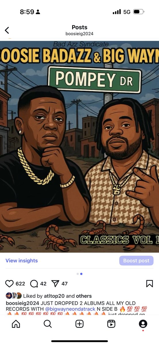 BOOSIEOFFICIAL's tweet image. OUT NOW ON SPOTIFY 2 ALBUMS ALL ME N BIG WAYNE OLD SONGS THAT NEVER BEEN ON PLATFORMS RELEASED N NEW ALBUM ‼️‼️🔥💯🎉