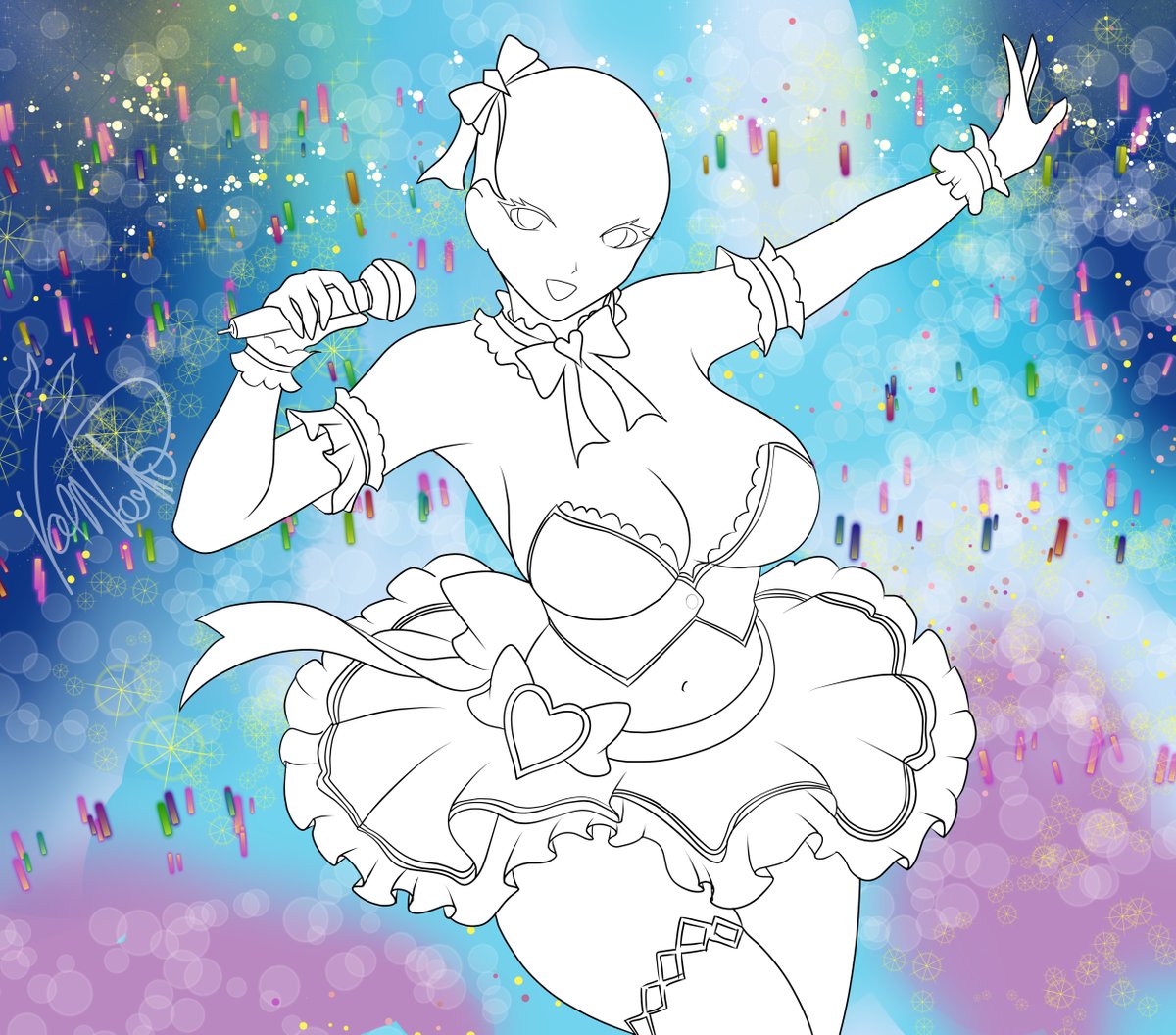 [ YCH ] A venda🥰 

 Valor R$45 

Deixa flopa não 😔