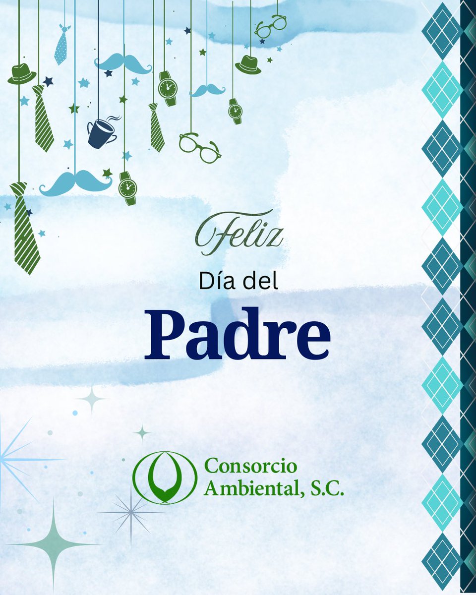 Les deseamos un muy Feliz día del padre 🎩💙💚
#DíaDelPadre #Padres #FelizDíaDelPadre