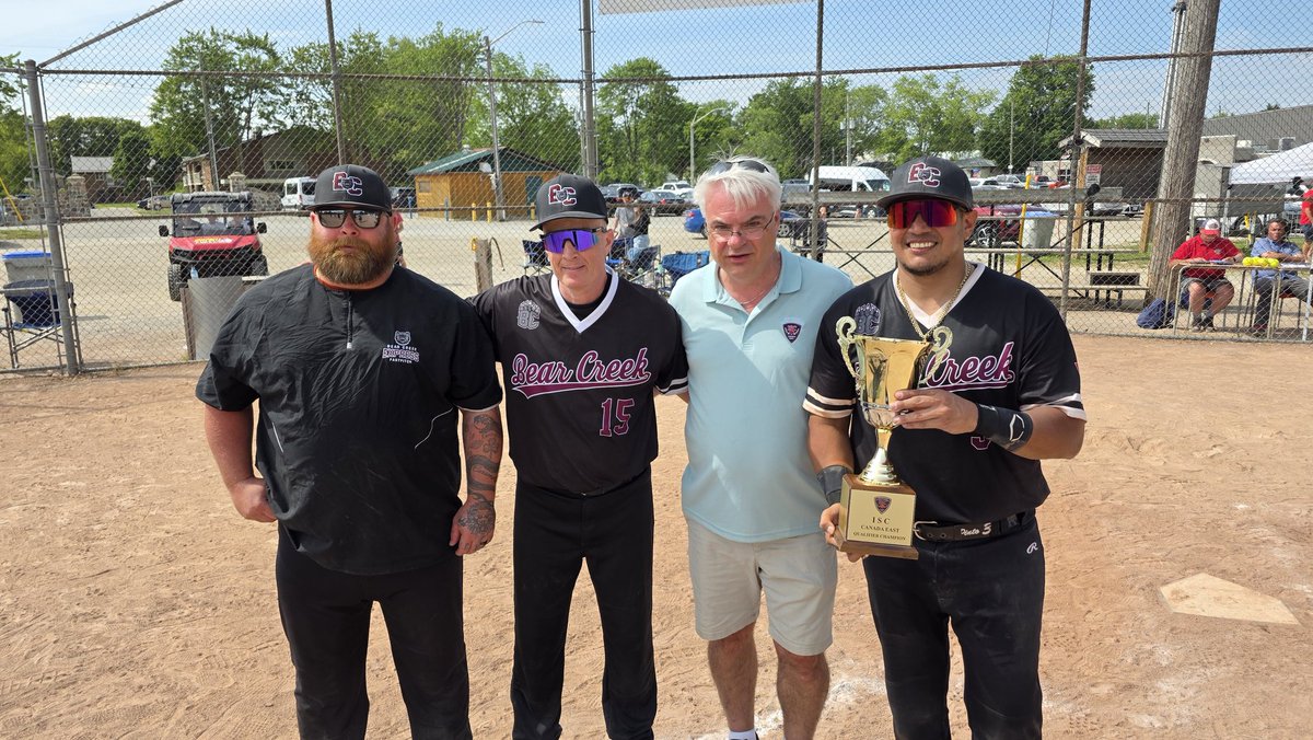 #MitchellQualifier White Championship 
Bear Creek Express 3 Bear Creek Gremlins 0
WP Sean Cleary 4IP 3H 7K 2BB, relief Michal Holobradek 3IP 1H 6K 1BB
LP Pablo Migliavacca 4IP 2R 5H 7K, Kuba Ocicka 3IP 1R 3H 5K
1/2