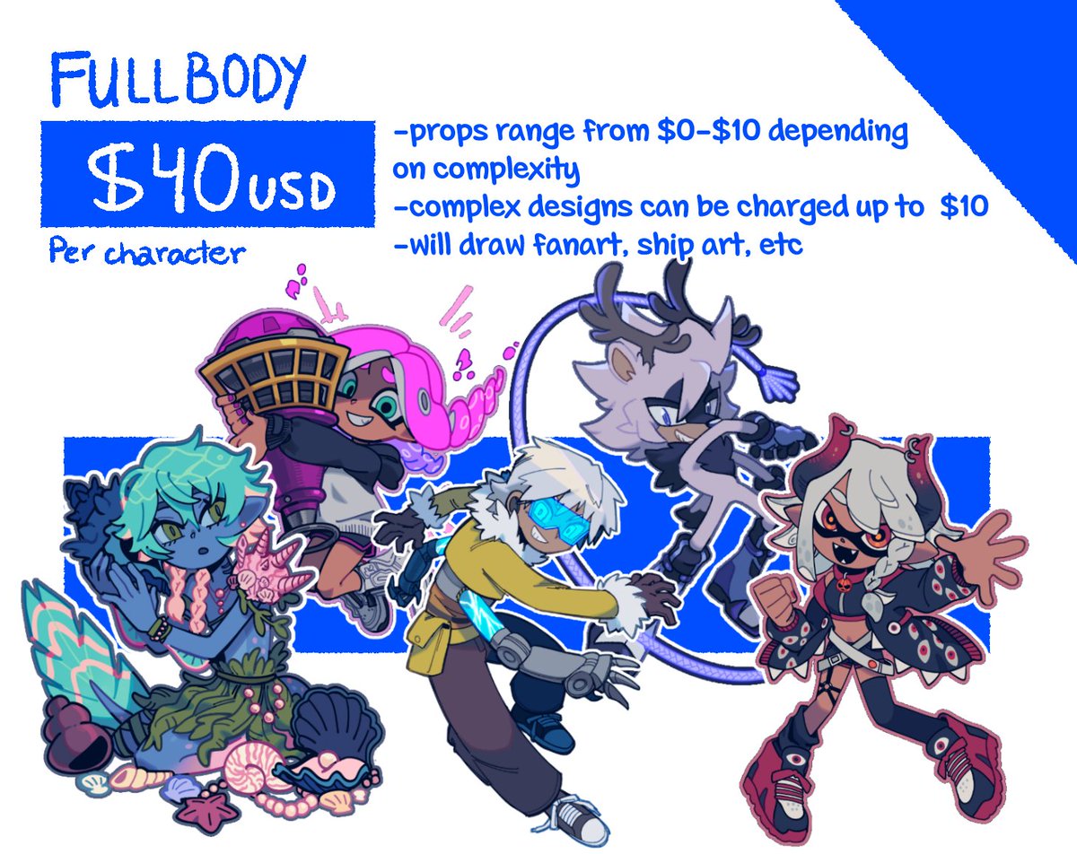 CAFFSTRINK's tweet image. Reopening my comms! Shares are appreciated 👾 if interested, please DM me!