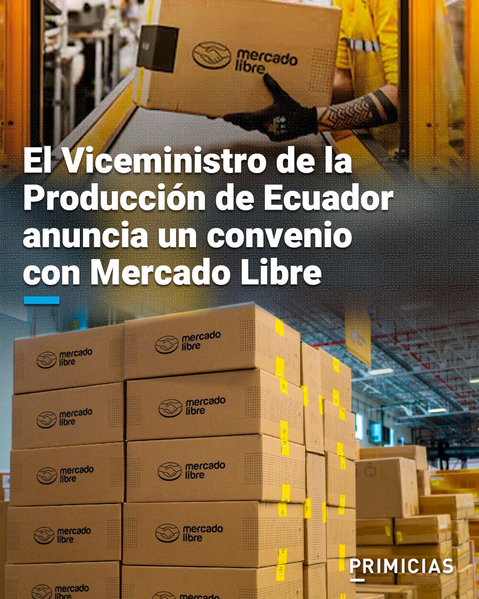 Primicias's tweet photo. Andrés Robalino, viceministro Producción e Industrias de Ecuador, busca fortalecer el ecosistema de comercio electrónico e innovación de las empresas, a través de acercamientos con entidades colombianas. https://t.co/Nf8zpdAepj https://t.co/O8VTmBJc5l