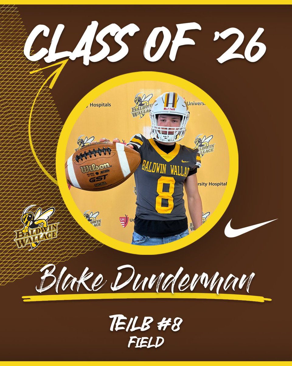 BDunderman30056's tweet photo. After a great visit and conversation with the coaching staff I’m thankful to receive an offer from Baldwin Wallace! #firstswarm https://t.co/0BCabaT2eT