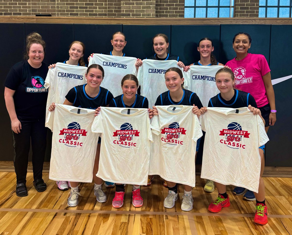 Opportunity 10 North (@opp10north) on Twitter photo CHAMPS! π We played up in an 11th grade bracket this weekend in Iowa. Went 4-0 with some TOUGH wins including a 16pt comeback into Overtime and win by 1. This team is absolutely relentless!! We are so proud of them!
<a href="/TheMRR7/">The Midwest Recruiting Resource</a> <a href="/FiveStateHoops/">Five State Hoops</a> <a href="/EricJrAllStar/">EricJrAllStar</a> <a href="/Opptybasketball/">Opportunity Basketball</a> CHAMPS! π We played up in an 11th grade bracket this weekend in Iowa. Went 4-0 with some TOUGH wins including a 16pt comeback into Overtime and win by 1. This team is absolutely relentless!! We are so proud of them!
<a href="/TheMRR7/">The Midwest Recruiting Resource</a> <a href="/FiveStateHoops/">Five State Hoops</a> <a href="/EricJrAllStar/">EricJrAllStar</a> <a href="/Opptybasketball/">Opportunity Basketball</a>
