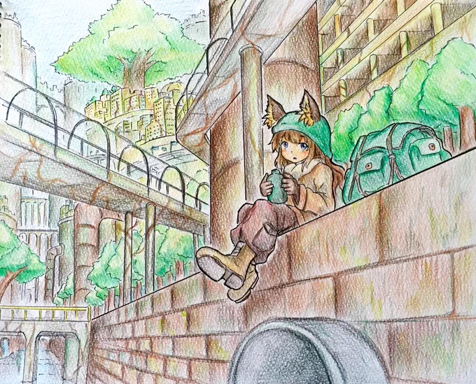 過去絵 背景 10年前に描いた作品