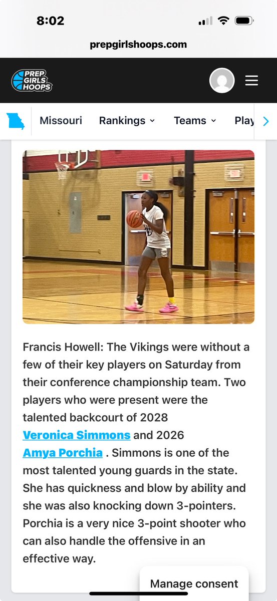 Thank you to <a href="/earlaustinjr/">Earl Austin Jr.</a>  and <a href="/PGHMissouri/">Prep Girls Hoops Missouri</a>  for the write up for this past weekend's game . Always great to be seen playing the game I love. 
<a href="/greglogs/">Greg Logsdon</a> <a href="/AndreBell111/">Andre Bell</a> <a href="/MissouriPhenom/">Phenom Basketball</a>