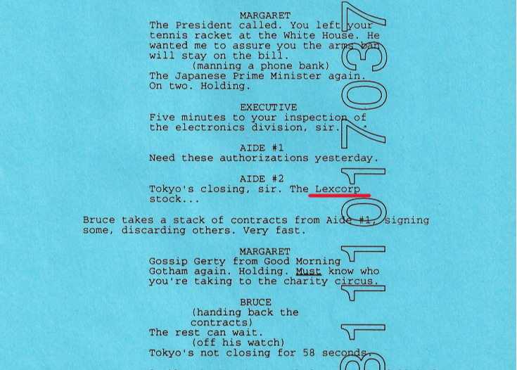 MinddKidzag's tweet photo. Did you know Batman Forever's original cut would've had TWO Superman references? Bruce Wayne mentioning Metropolis and Jon Favreau's deleted line had him name-dropping LexCorp.

#Superman #BatmanForever
#ReleaseTheSchumacherCut 🦇 https://t.co/J1YVUfPDaR