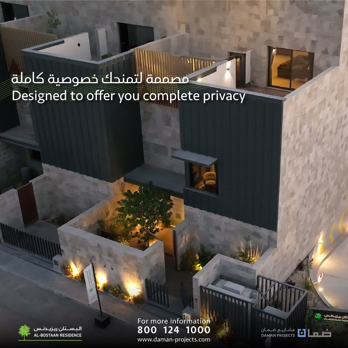فلل البستان ريزيدنس مصممة لتمنحك خصوصية كاملة، ومساحات رحبة، وخدمات عصرية كالنادي الرياضي والحدائق، في بيئة تلائم أرقى الأذواق.

#ضمان_العقارية #التميز_في_العقارات